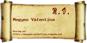 Megyes Valentina névjegykártya